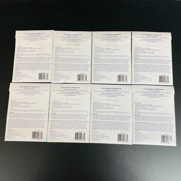 SpaLife Feelin Like A Spring Chick Lip & Under Eye Masks Duo 8-Pk Skincare Gift - Picture 2 of 3